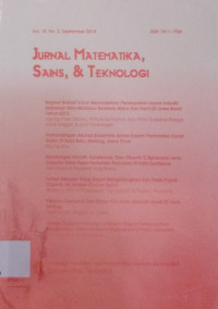Image of Jurnal Matematika,Sains,& Teknologi Vol.15,No.2, September 2014