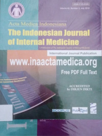 Image of The Indonesian Journal Of Internal Medicine Volume 43, Number 4, October  2011 :A publication of the indonesian society of internal medicane